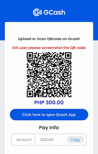 Step 4: Open your GCash wallet and pay by scanning the QR code.