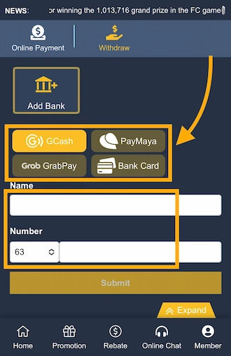 Step 2: Add your withdrawal address.